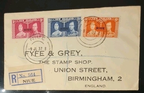 1937 niue fdc coronation - 1937,