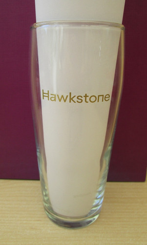 Hawkstone lager pint glass - hawkstone,