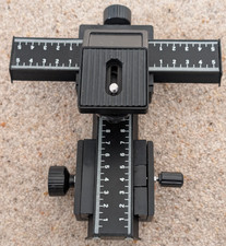 Macro Focusing Rail Slider 4 Way Focus 1/4" Camera Tripod DSLR SLR Bracket UK