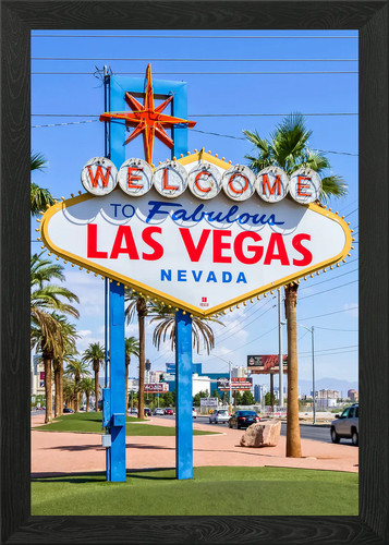 Las vegas sign framed - framed, art