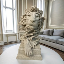 Sandstone Lion Statue - King