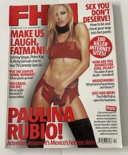 FHM Magazine October 2002 Paulina Rubio Comedians Very Good Condition