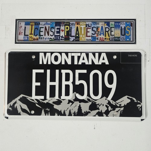 Montana blackout license plate - blackout,