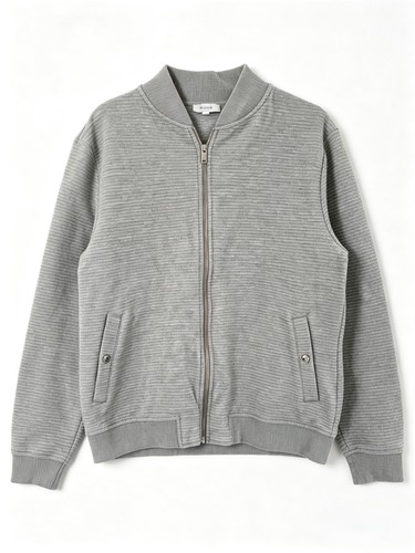 Reiss grey ribbed bomber - ribbed,