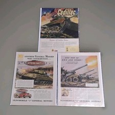 1945 WW11 WAR ADDS TANKS &