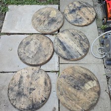 6x OAK BARREL LID TOP -