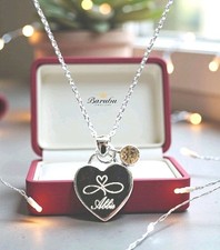 Silver 925 Birthstone Engraved