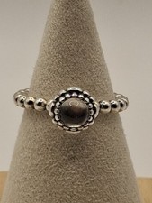 Genuine Pandora Rock Crystal April Birthstone ring sz50