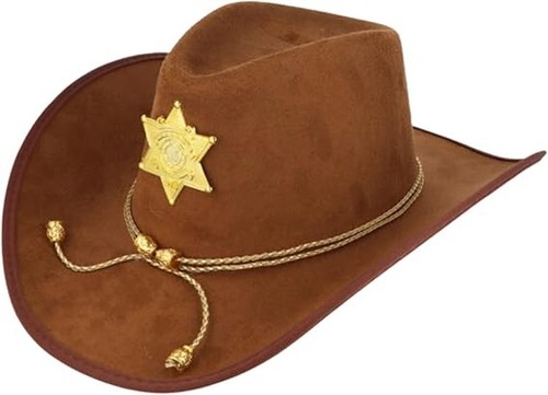 Xbrown cowboy hat - 1,