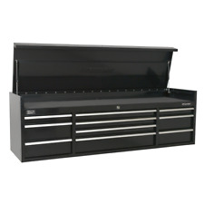 Sealey PTB181510 Topchest Tool Chest Storage Box 10 Drawer Ball Bearing Black B