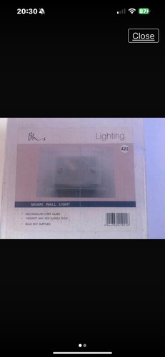 Bhs wall light new - bhs,