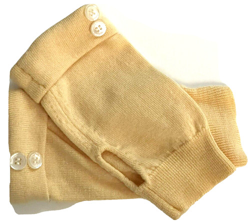 Fingerless gloves yellow 100 - gloves, 100%