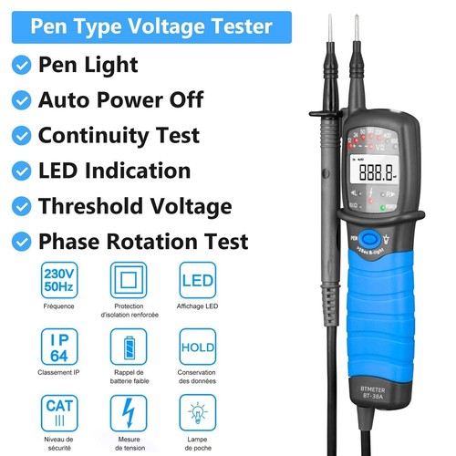 12v 690v voltage tester - ac/dc,