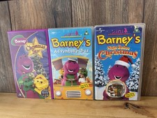 x3 Barney The Dinosaur VHS Bundle