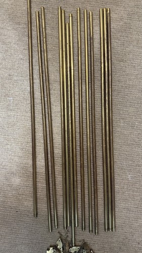 Antique brass stair rods - brass,