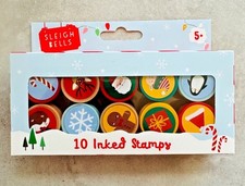 10 Christmas Stamps Set Xmas