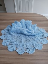 BLUE BABY DOLL SHAWL /crib/car