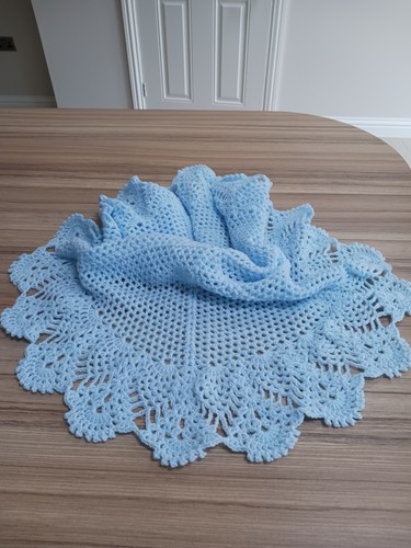 Blue baby doll shawl crib - baby,