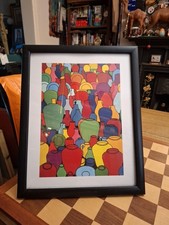 C.2009 The Estate of PATRICK CAULFIELD POTTERY Licensed Framed Print 15x12"