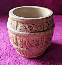 Hillstonia Stoneware Barrel / Plant Pot - Moira Pottery vintage Burton On Trant