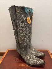Corral Hand Made Cowgirl Boots UK Size 8.5