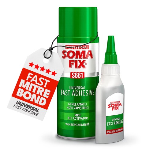 Glue with activator - activator,