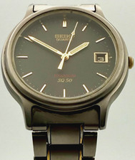 Vintage (2005)  Seiko SQ50 35mm Titanium Cal. 7N42 Unisex 5 ATM Classic Watch