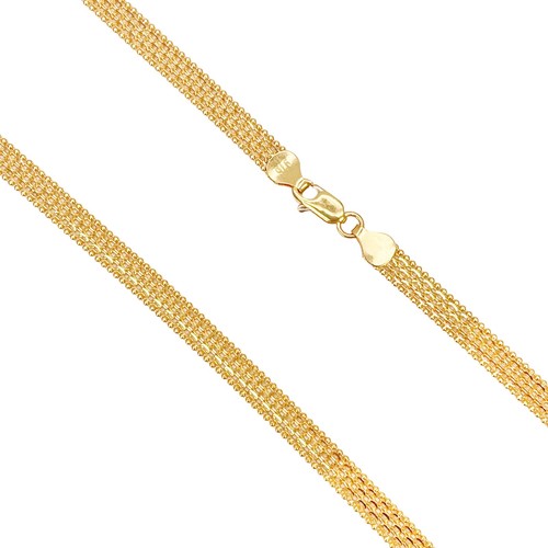 22ct yellow gold flat link - yellow,