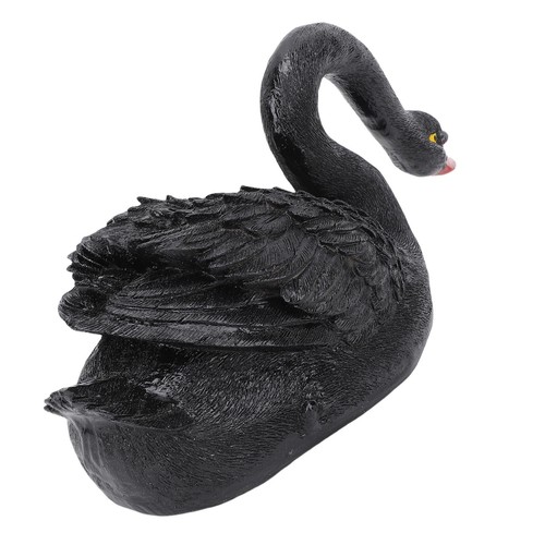Resin swan figurine - figurine,