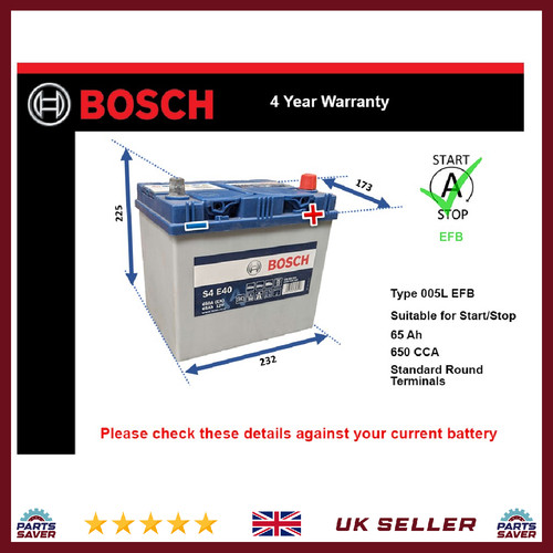 Efb car battery fits toyota - efb,