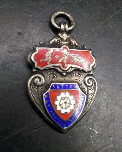 Vintage silver enamel watch - fh,