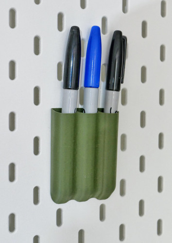 Pegboard pen holder - pen, holder,