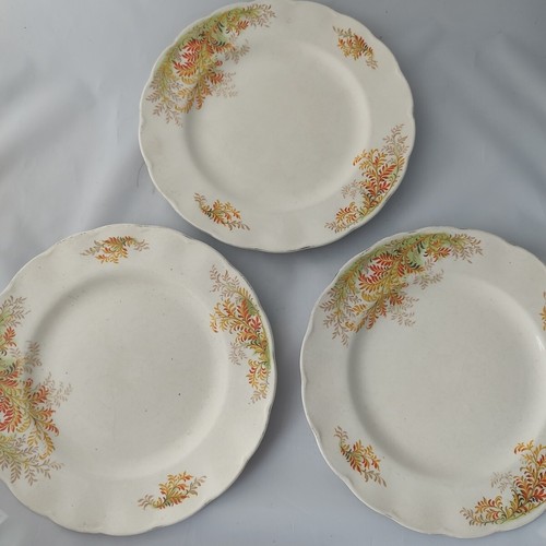 Grindley creampetal plates - creampetal, set