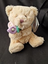 Tesco Record A Message Bear 2008 Plush Teddy With Flowers