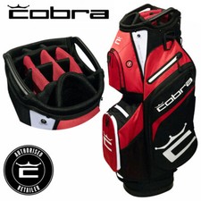 Cobra Signature 14-WAY Divider Golf Cart Bag Red Inc/Waterproof Zip - NEW! 2025