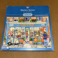Gibsons Jigsaw 500 Piece - Sixties Scene Unchecked SEE BIO