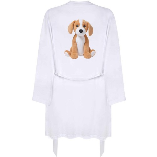 Plush dog dressing gown - 'plush, dog'