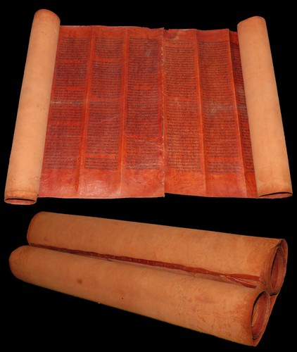 Torah scroll bible vellum - scroll,