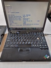 Vtg IBM Thinkpad X60s Laptop And TinkPad X6 Ultrabase Bios Tested Only With Issu