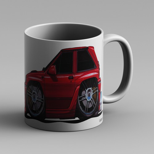 Kartoons car mug - kartoons,