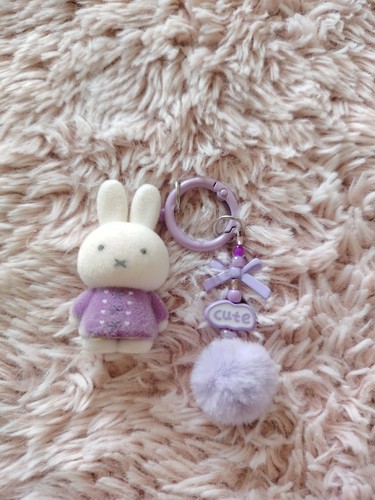 Purple cute flocked - purple,