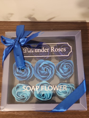 Soap flowers 9pcs box - soap,