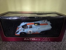 1:18 Scale Autoart No. 1 Gulf Porsche 917K in Box.