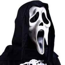 Halloween Realistic Man Masks Latex Cosplay Party Full Face Scream Ghost UK