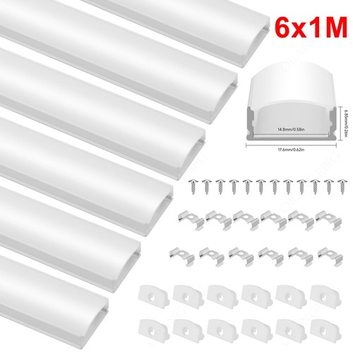 Led aluminium channel - 6×1m,