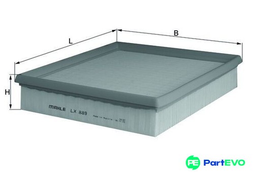 Knecht air filter lx889 - lx889, mg