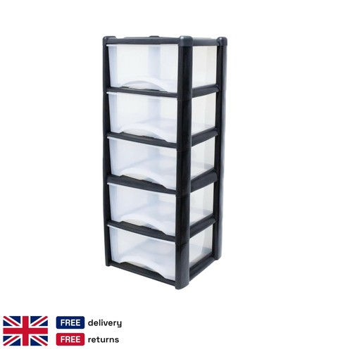 Drawer clear plastic tower - drawer,