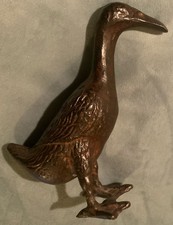 Antique Style Cast Metal/Spelter ‘Khaki Campbell Duck’ Figurine 12cm High