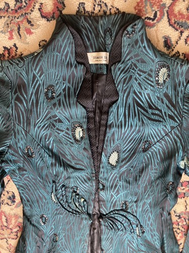 Dragon silk fitted jacket - silk,