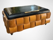 Mid Century Geometric Wood And